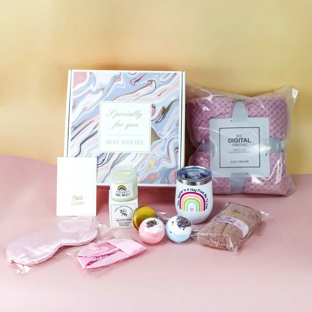 Pink Spa Gift Set for Women 8 PCS 