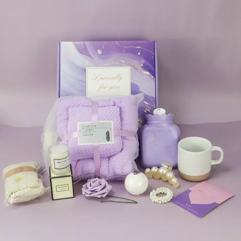 Purple Spa Gift Set for Women 8 PCS