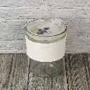 Premium Glass Travel Cup with Leather Grip   