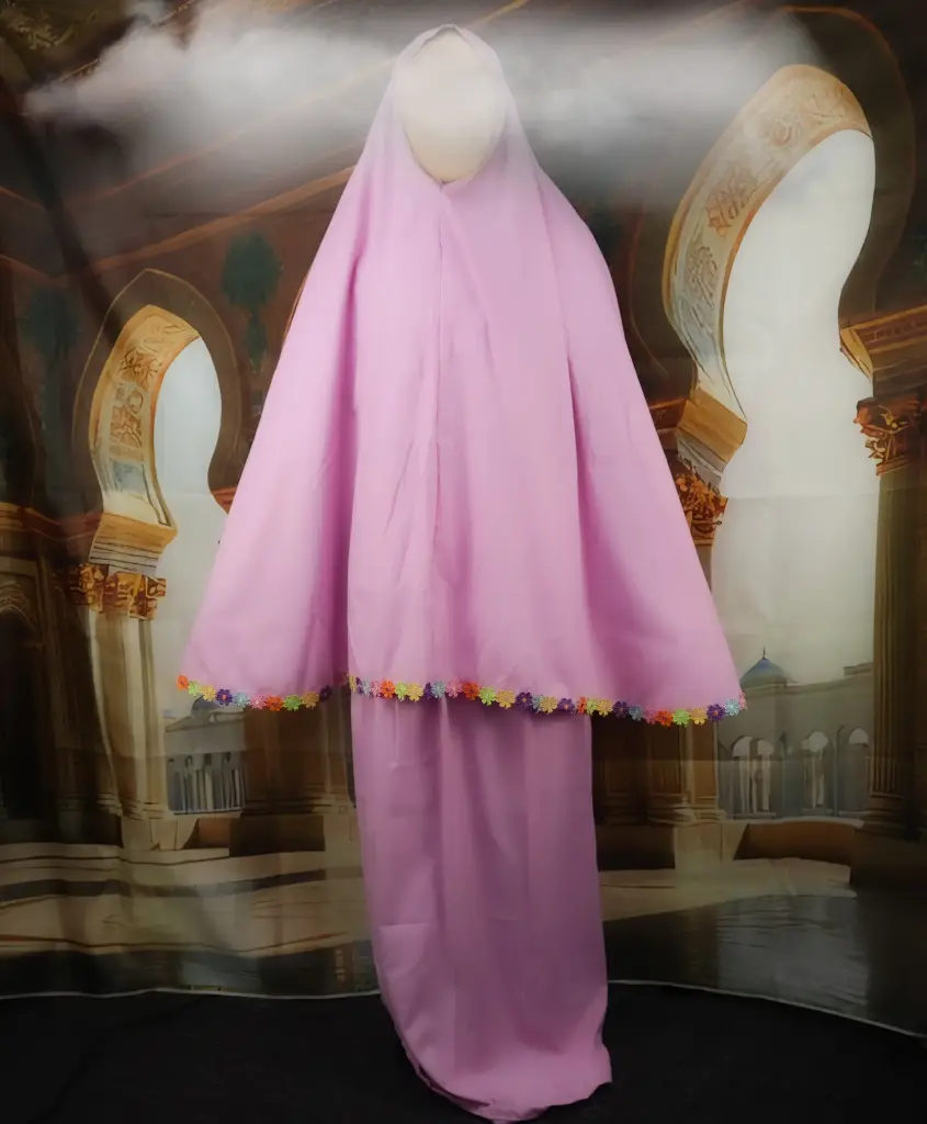 Flower Cotton Prayer set - Pink