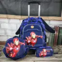  Iron Man Trolley Bag Set 3 Pcs 