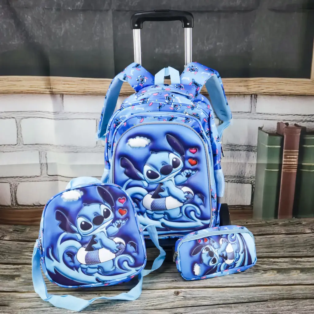  Stitch Trolley Bag Set 3 Pcs