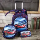  Red Car Trolley Bag Set 3 Pcs  