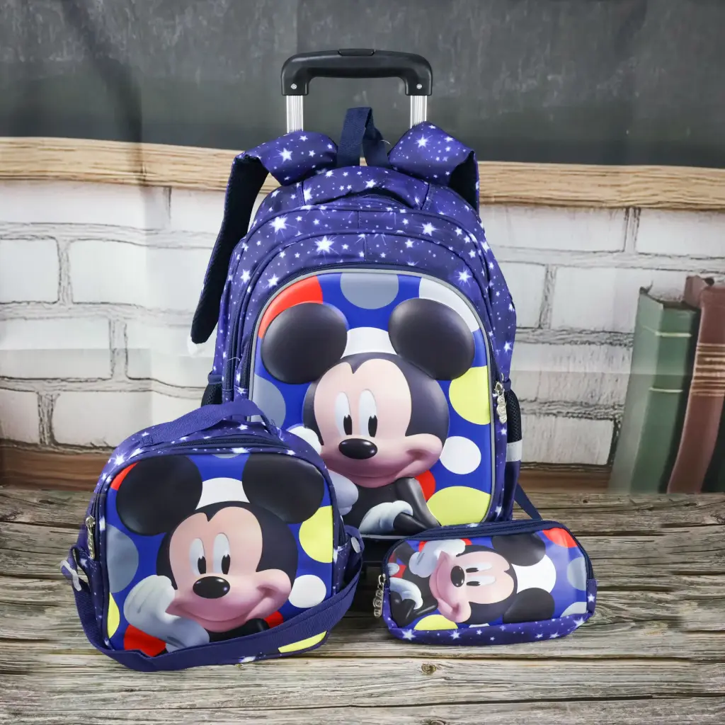  Mickey Mouse Trolley Bag Set 3 Pcs 