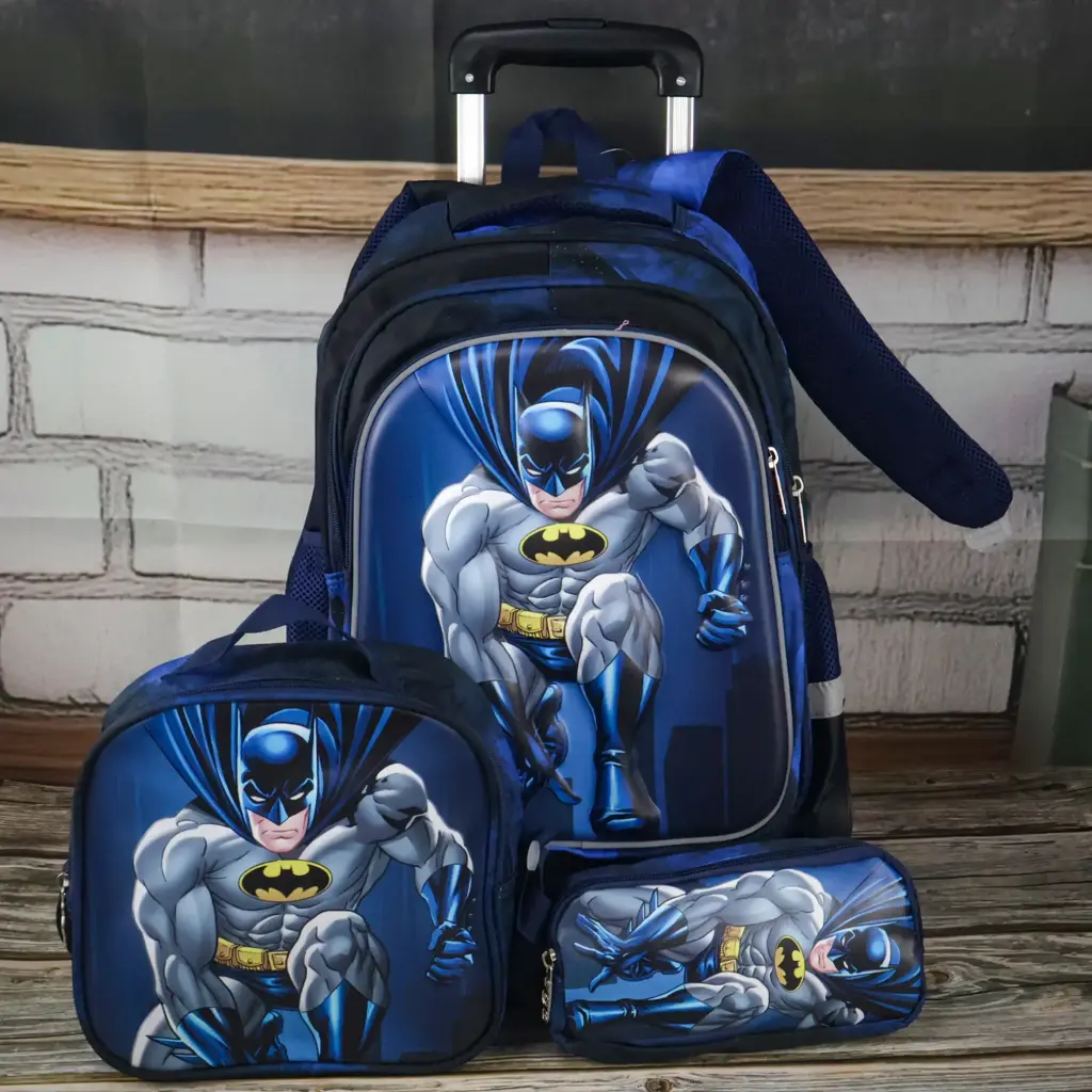  Batman Trolley Bag Set 3 Pcs  