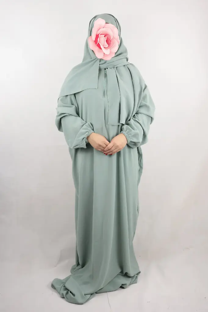 Green plain prayer set one piece 