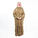 Brown Embroidery prayer set one piece