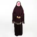 Traditional Embroidery prayer set Maroon color  