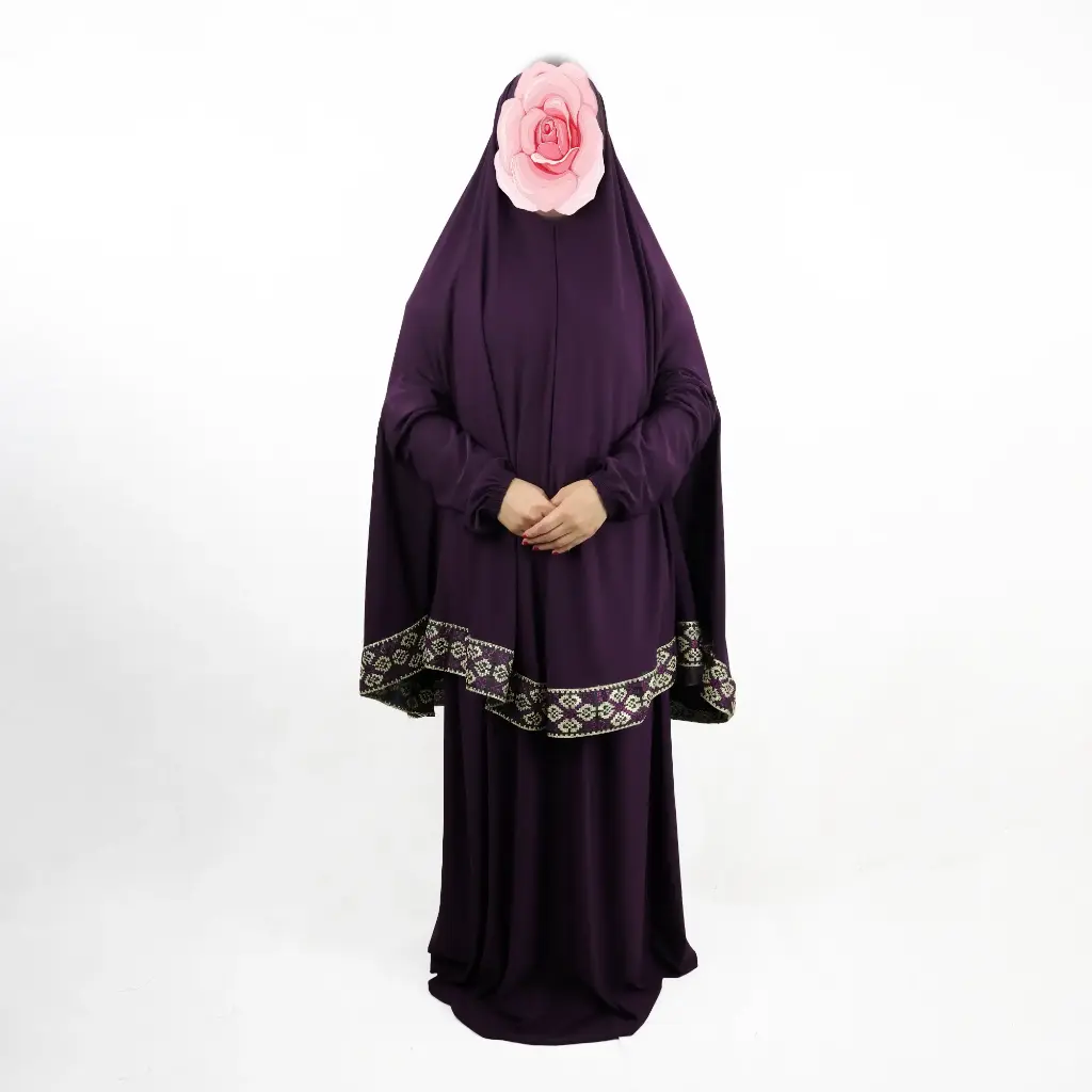 Traditional Embroidery prayer set Purple