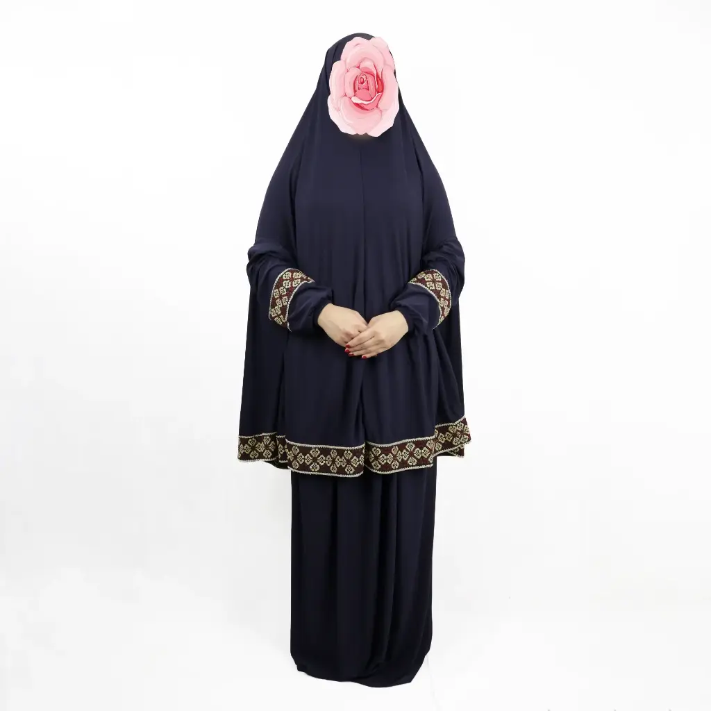 Traditional Embroidery prayer set Dark Purple