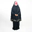 Traditional Embroidery prayer set Navy Blue 