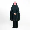 Dark Green lace prayer set 