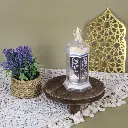 Crystal with Metal Minaret Lantern – 15.5CM