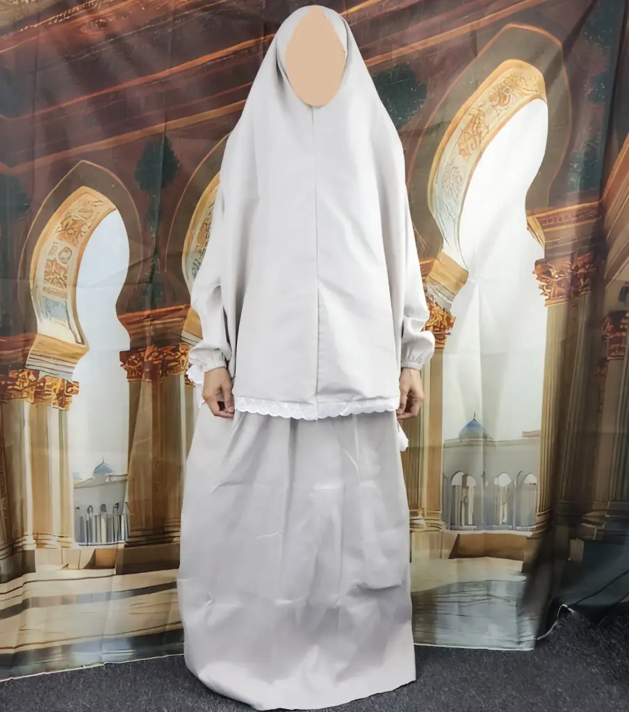  white lace prayer set - Pale Beige 