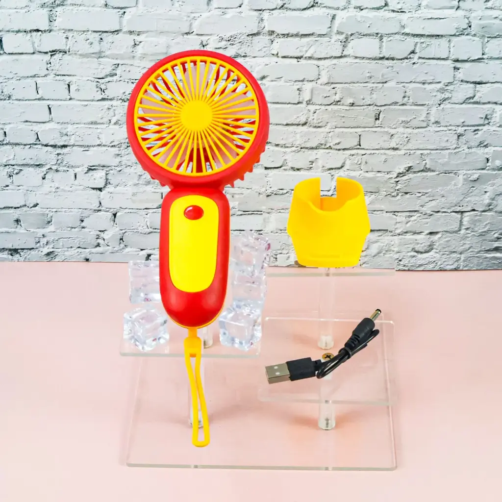 Small Handheld Fan  (Red)