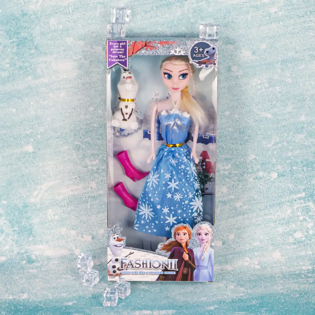 Frozen Doll Set with Shoes and Dog – Perfect Gift for Kids