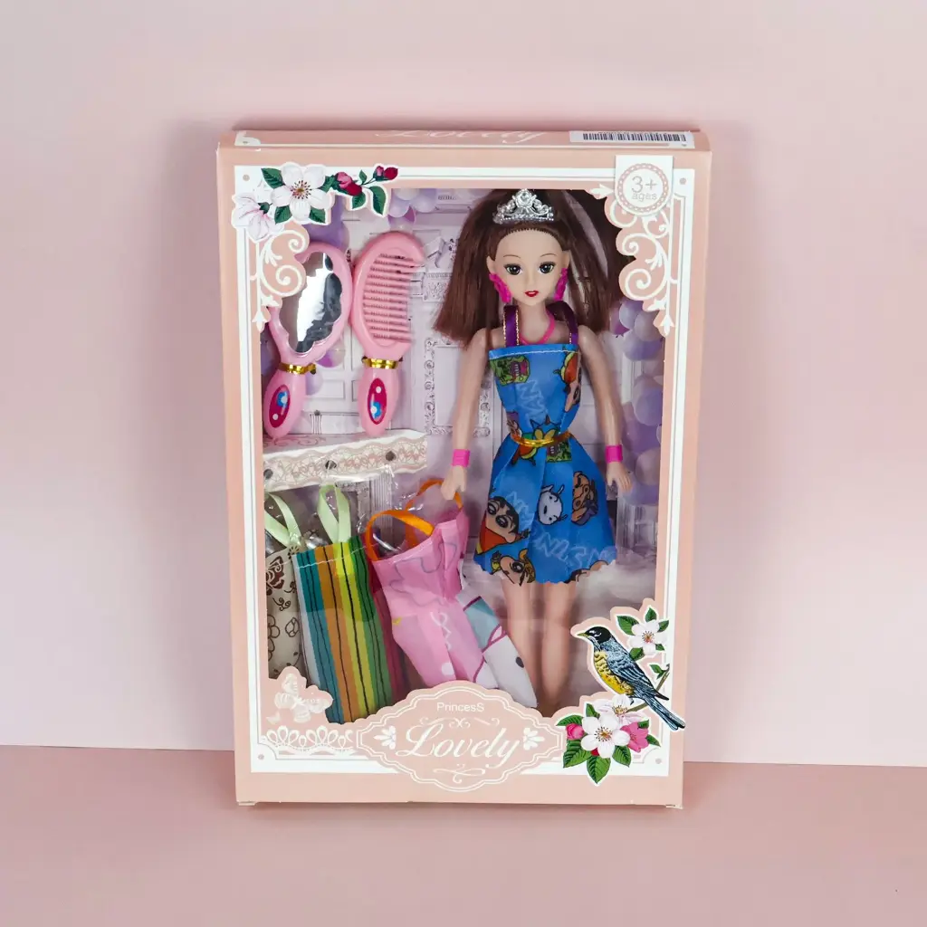 Princess Dream Doll Set with Accessories & 3 Dresses