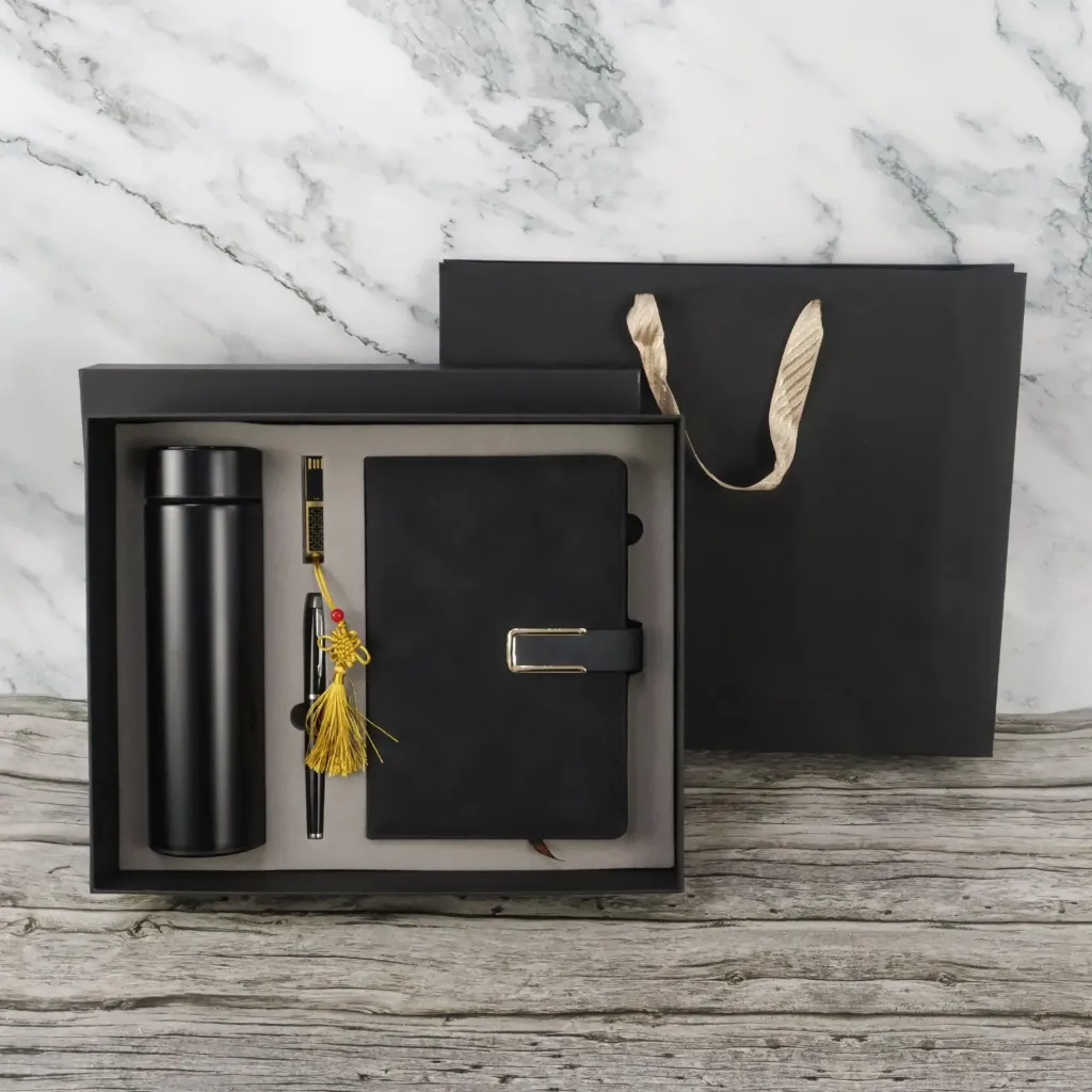 Executive Gift Set – Notebook, Pen, Bottle & USB