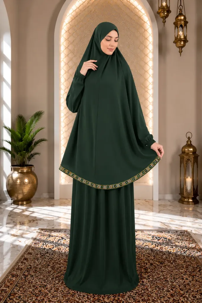 Ribbon Tail Prayer set - Green