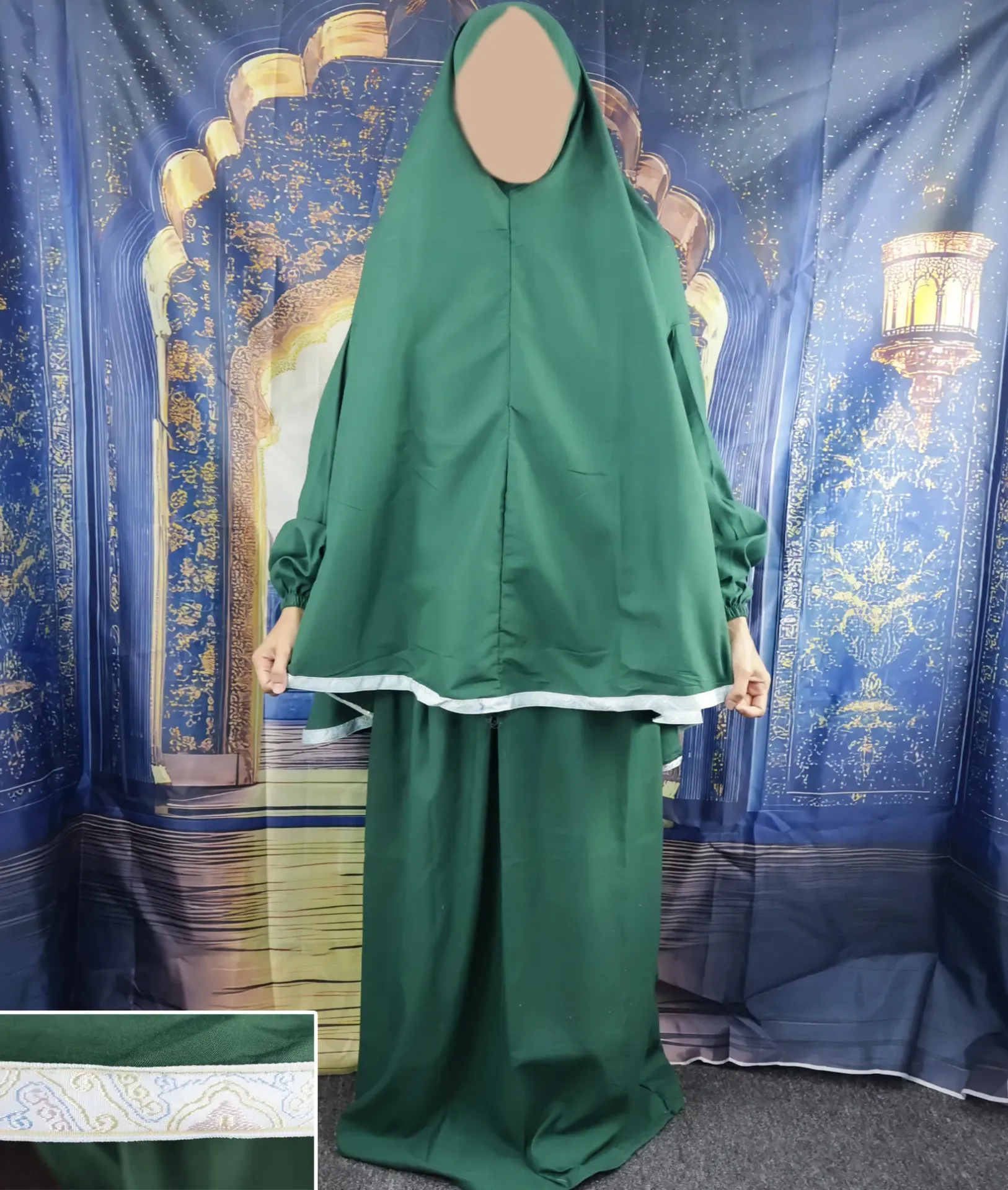 Ribbon Tail Prayer set - Green