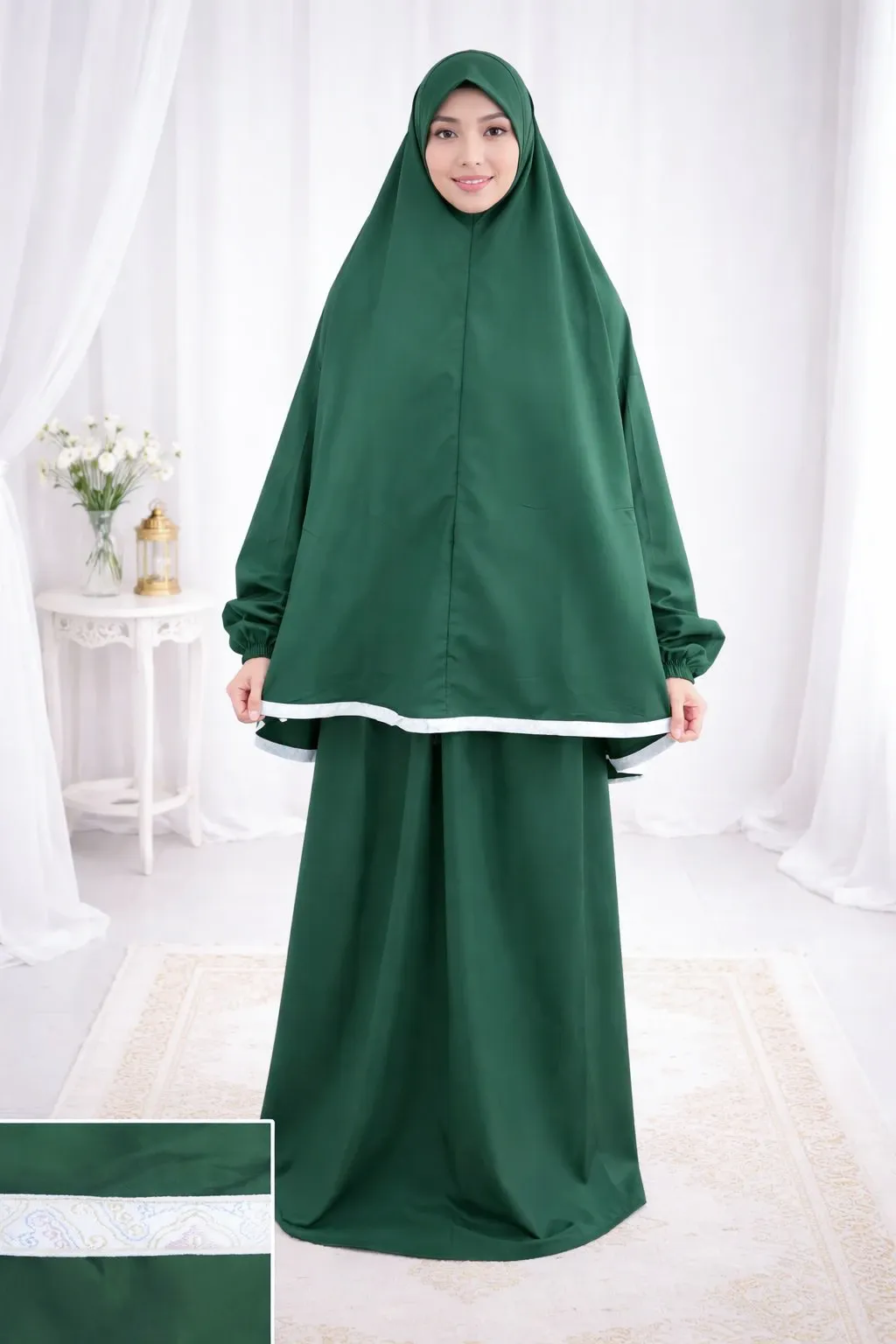 Ribbon Tail Prayer set - Green