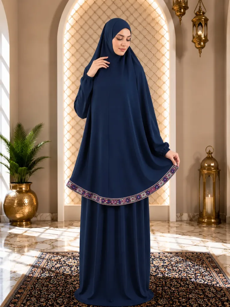 Ribbon Tail Prayer set - Dark Blue