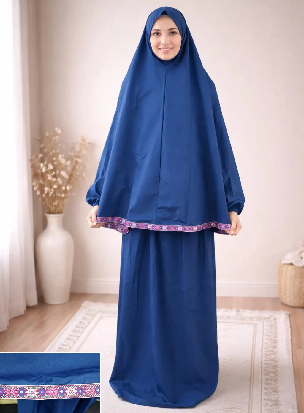 Ribbon Tail Prayer set - Dark Blue