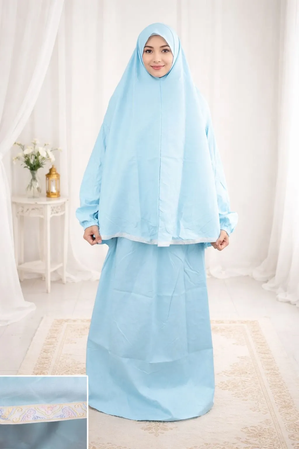 Ribbon Tail Prayer set - Sky blue