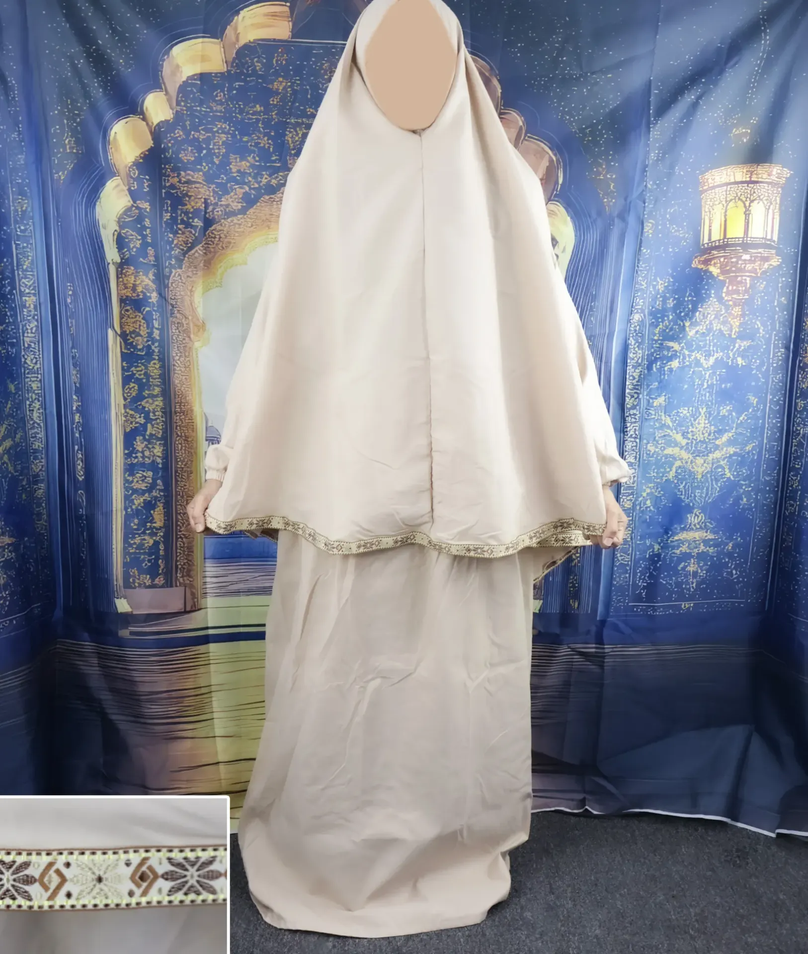 Ribbon Tail Prayer set - Beige 