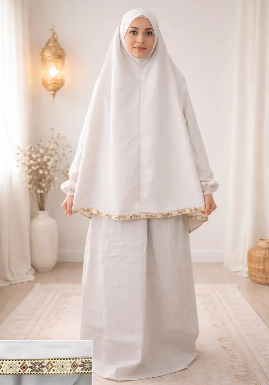 Ribbon Tail Prayer set - Light Beige