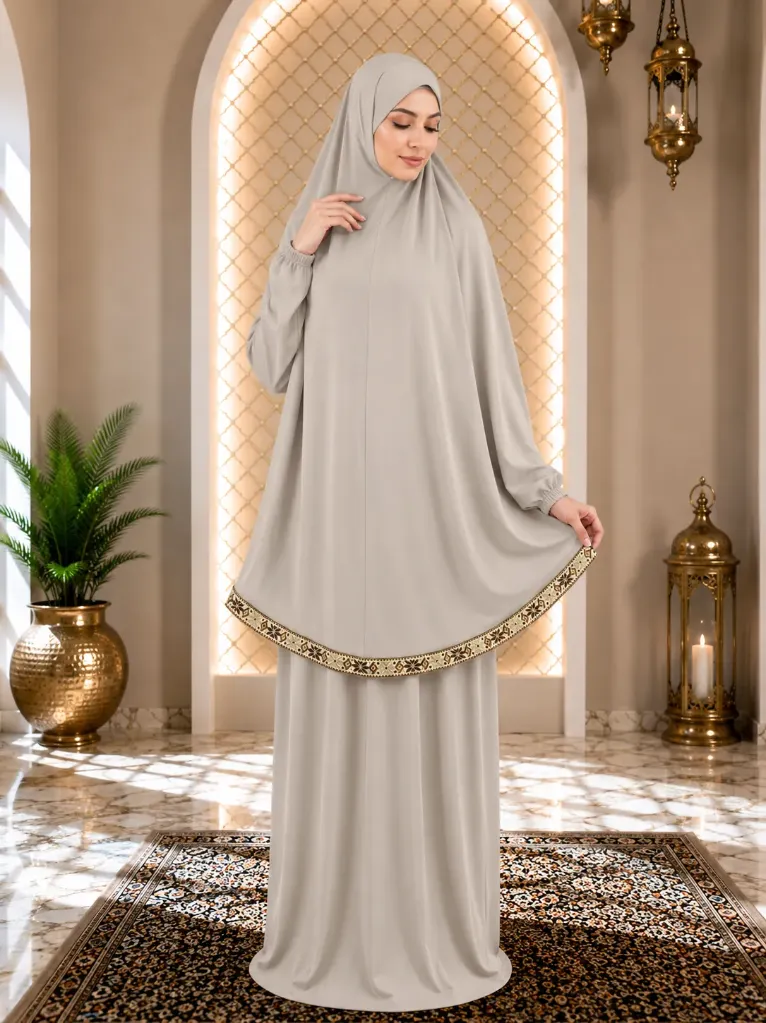 Ribbon Tail Prayer set - Light Beige