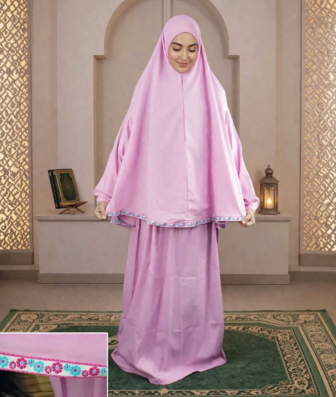 Ribbon Tail Prayer set - Pink 