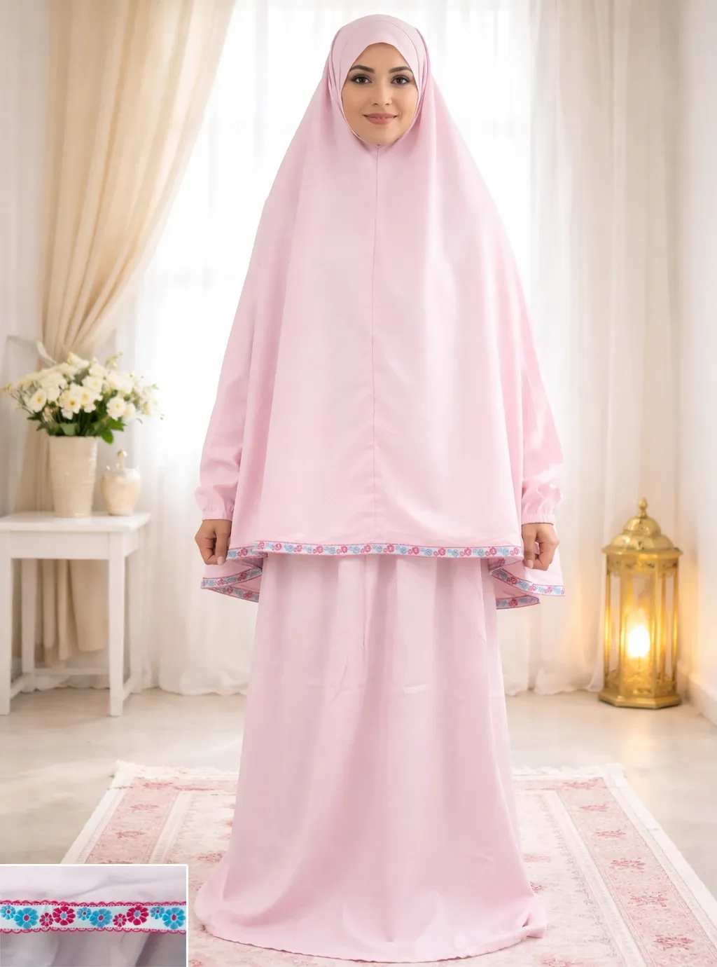 Ribbon Tail Prayer set - Light Pink