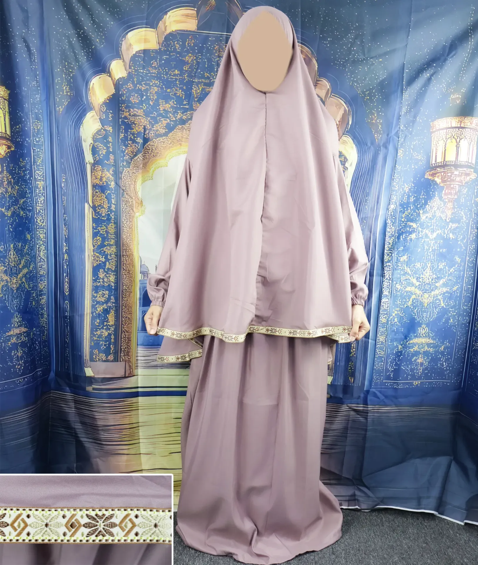 Ribbon Tail Prayer set - Old Pink