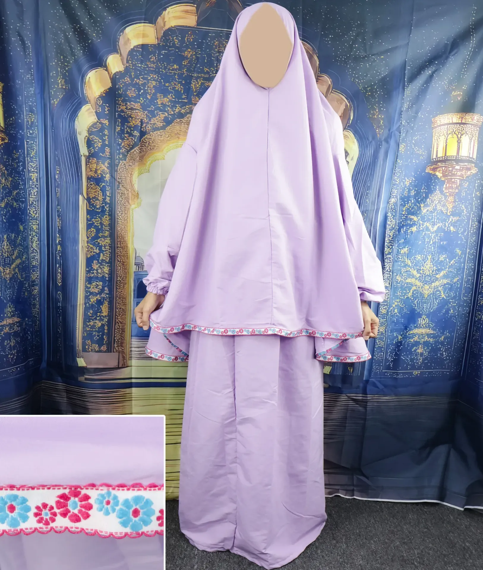 Ribbon Tail Prayer set - purple