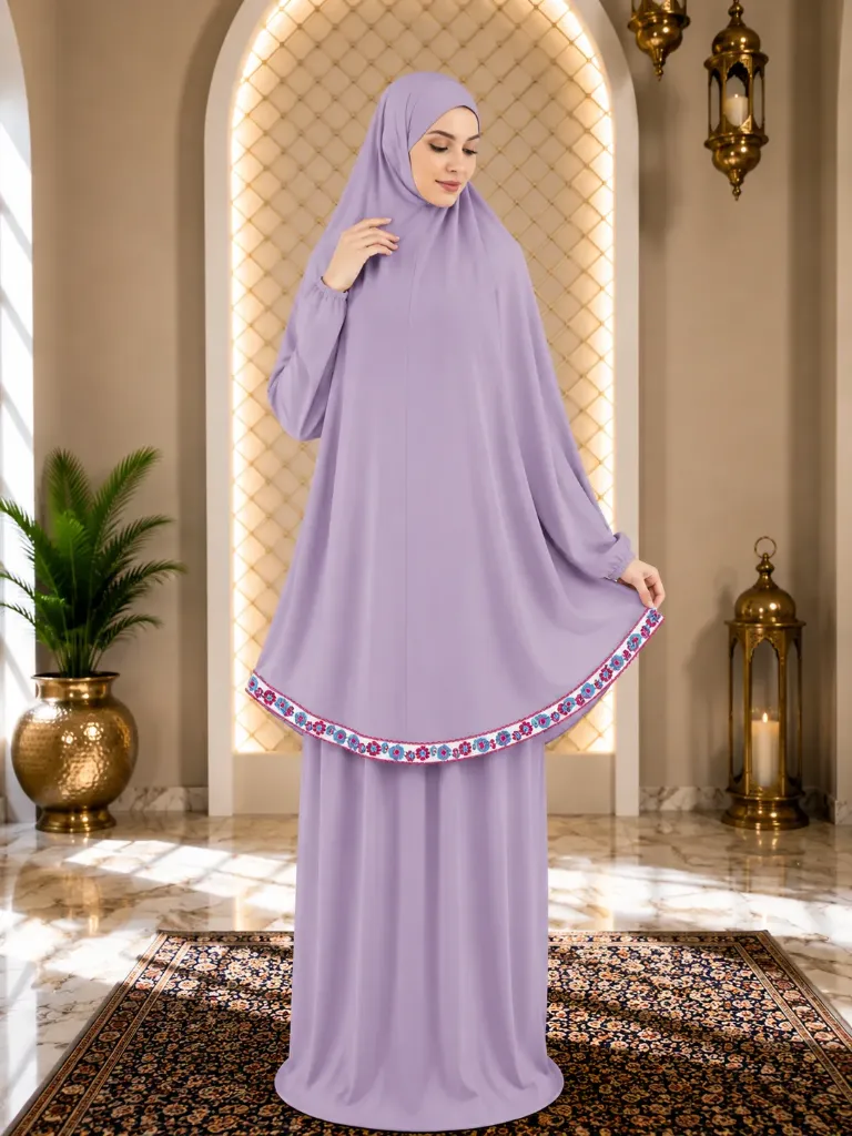 Ribbon Tail Prayer set - purple