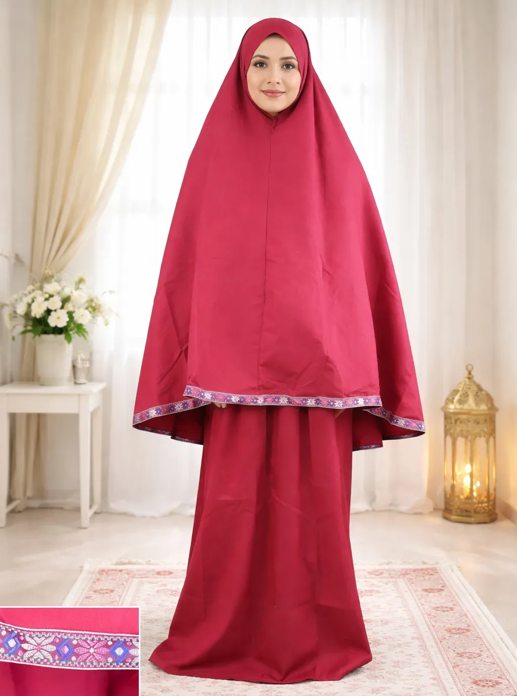 Ribbon Tail Prayer set - Red