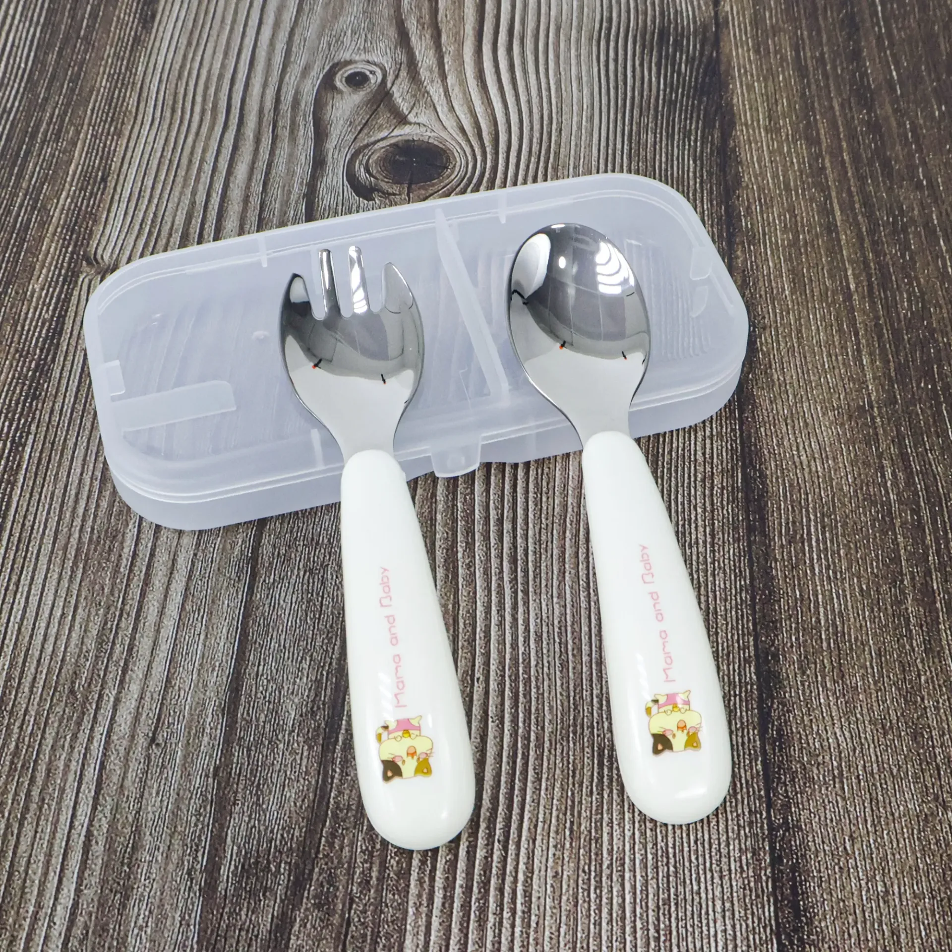 Kids Cutlery set  (white)