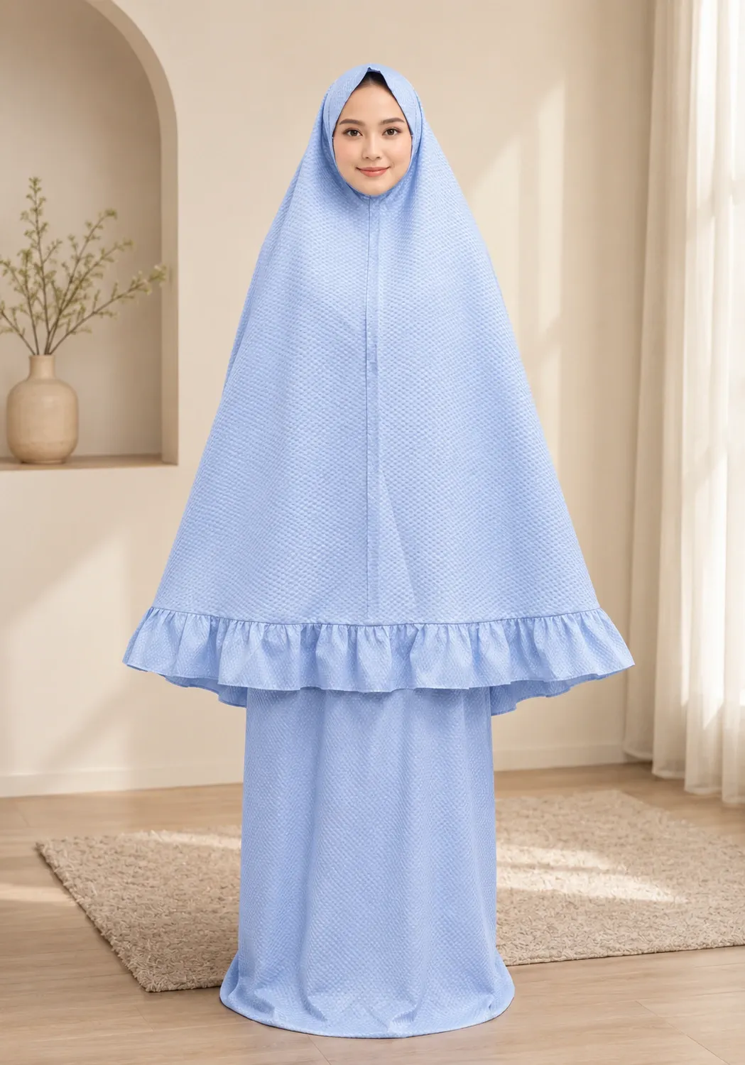 Blue Textured Prayer Set 