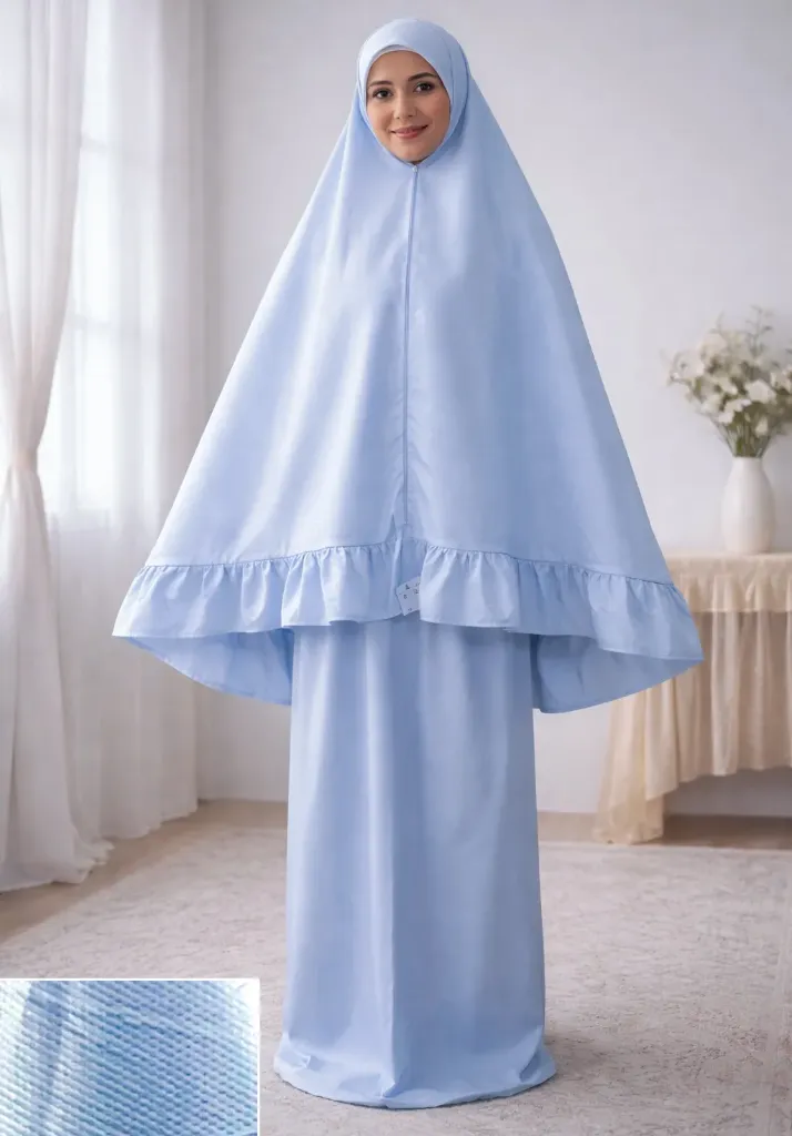 Blue Textured Prayer Set 