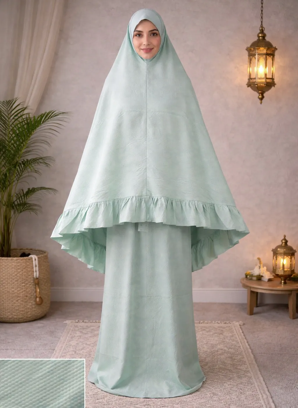 Light Green Textured Prayer Set 