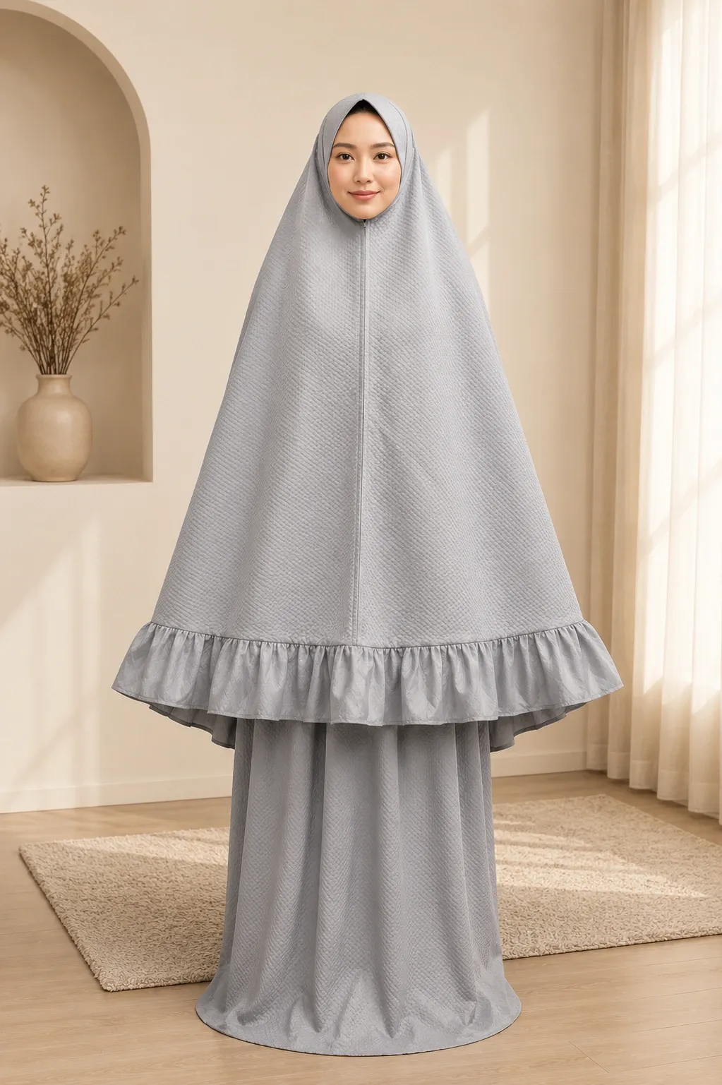 Gray Textured Prayer Set  