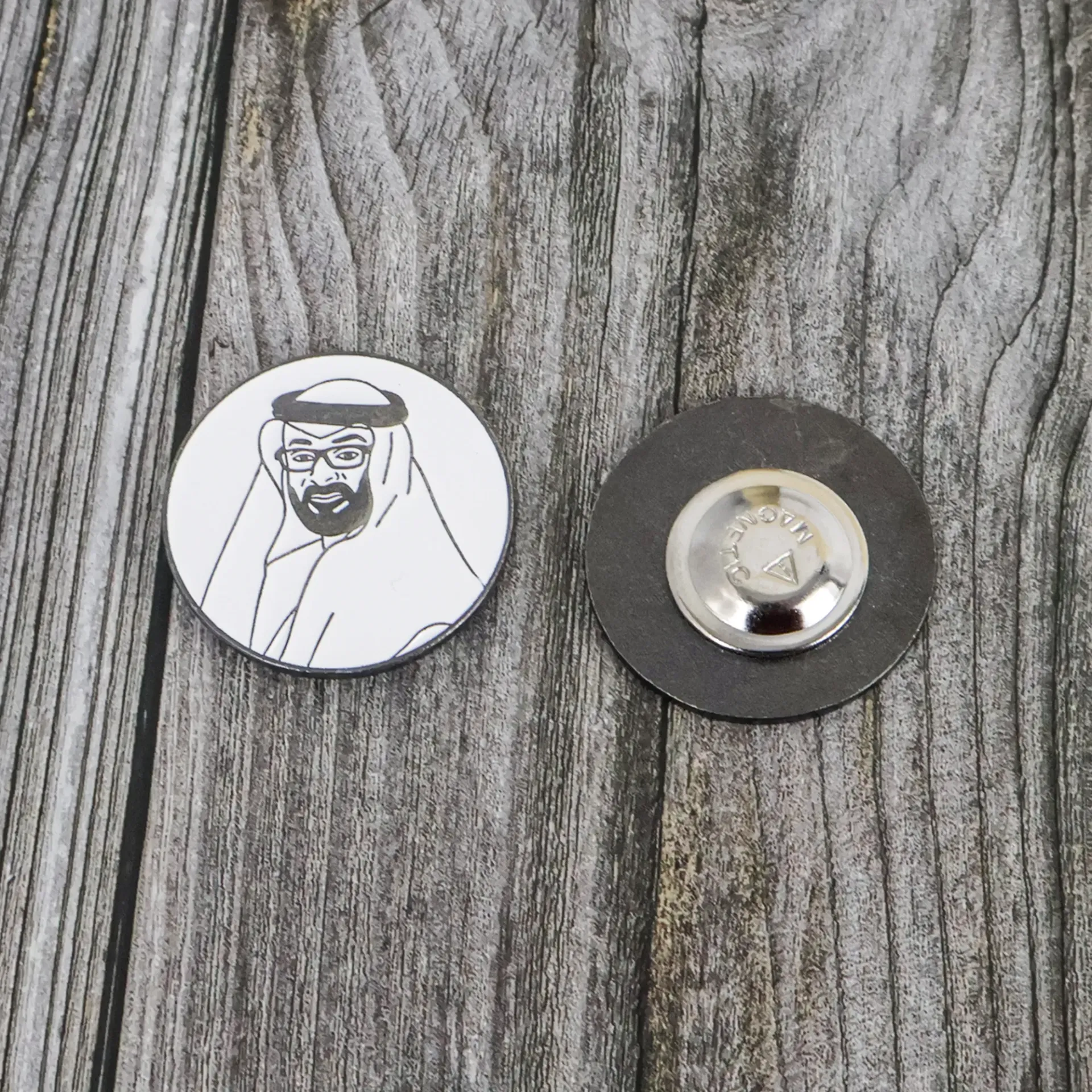 Mohamed Bin Zayed Magnetic Badge – UAE Pride