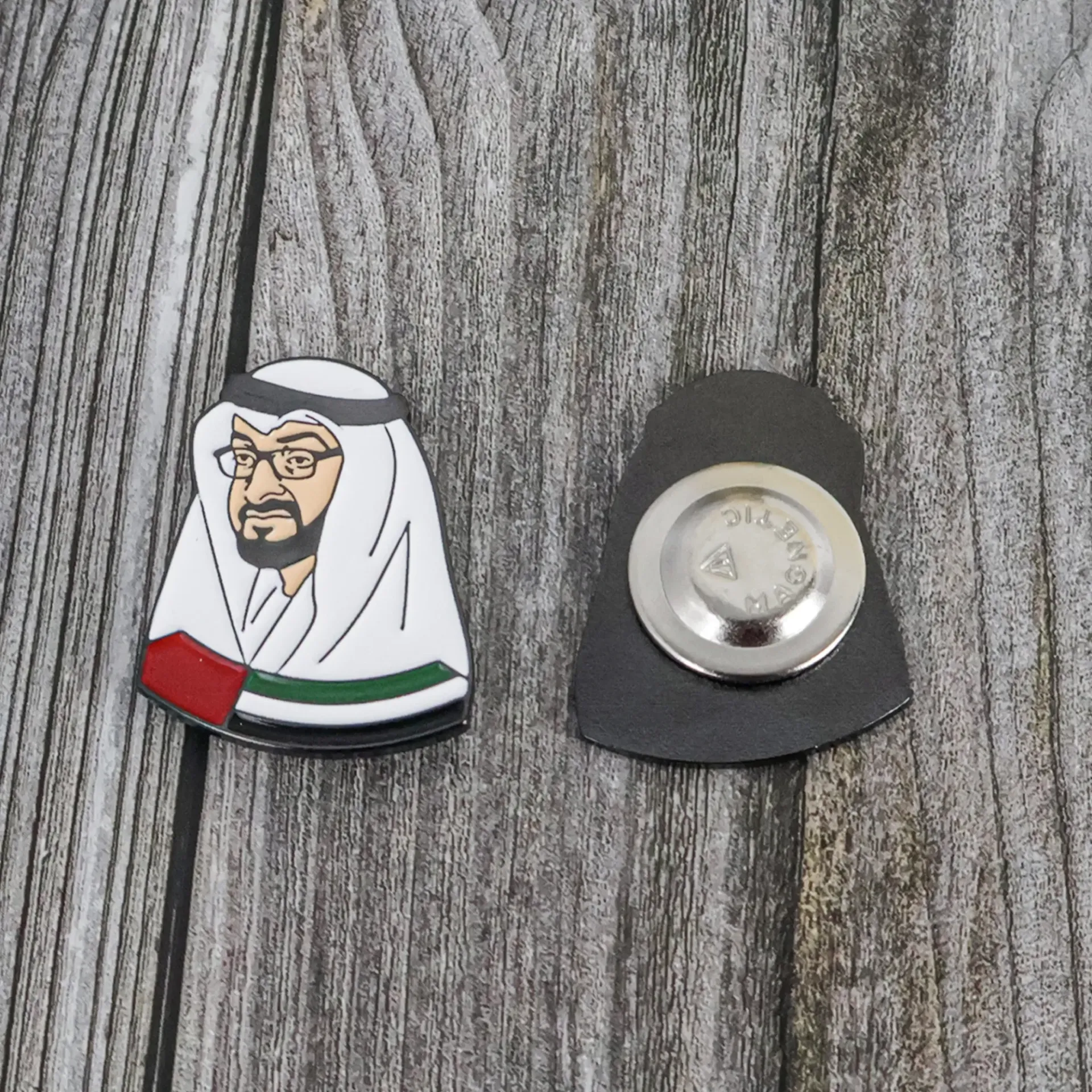Mohamed Bin Zayed Magnetic Badge – UAE Pride