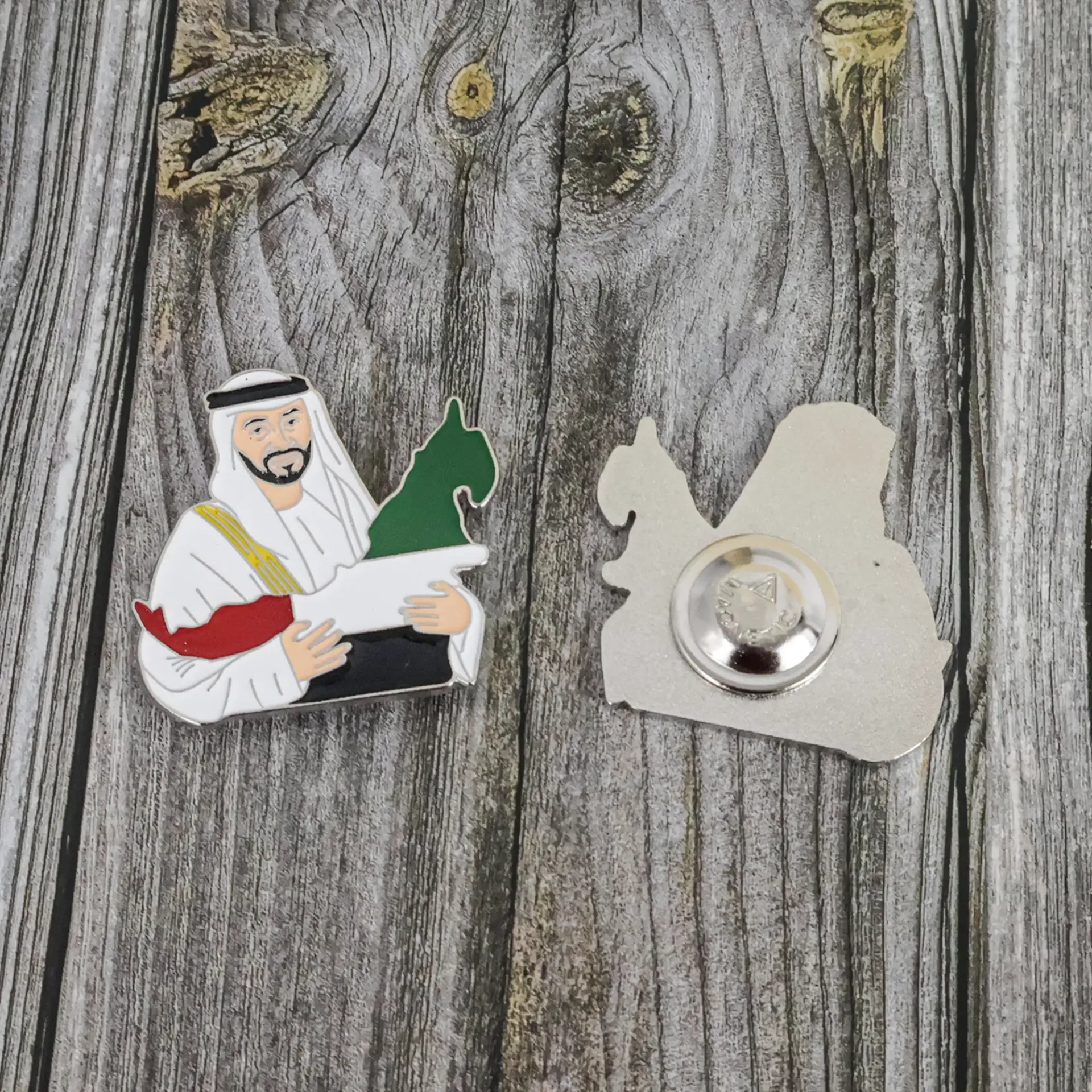 Mohamed Bin Zayed Magnetic Badge – UAE Pride