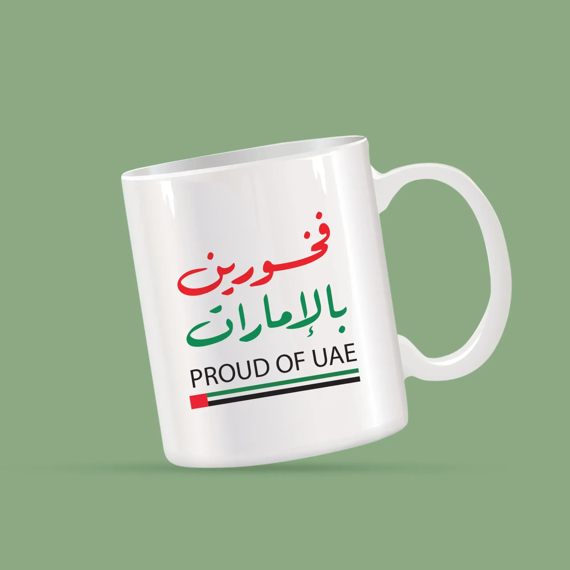 UAE Pride Ceramic Mug – White 11 oz