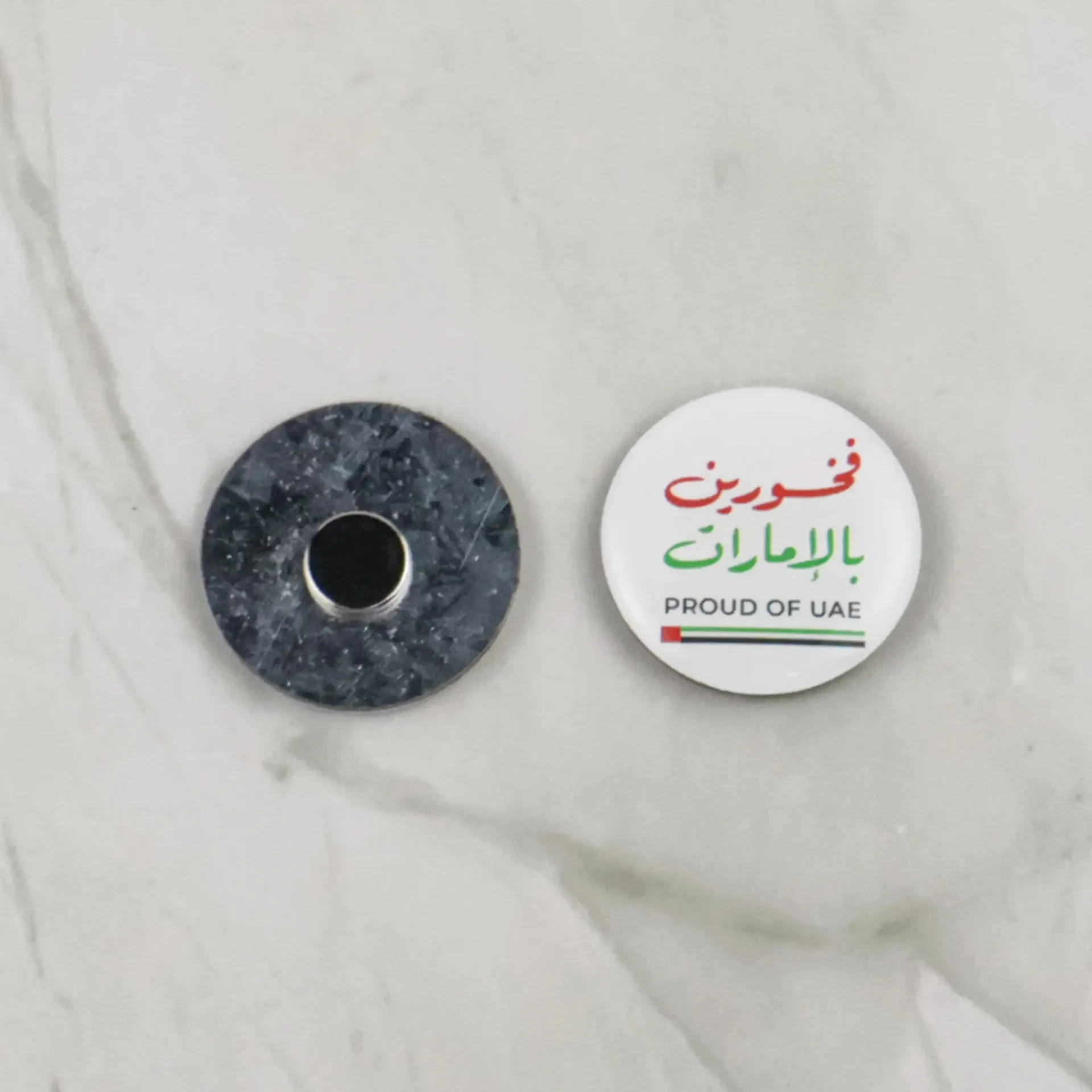 Round Magnetic Pin – Proud of UAE 🇦🇪