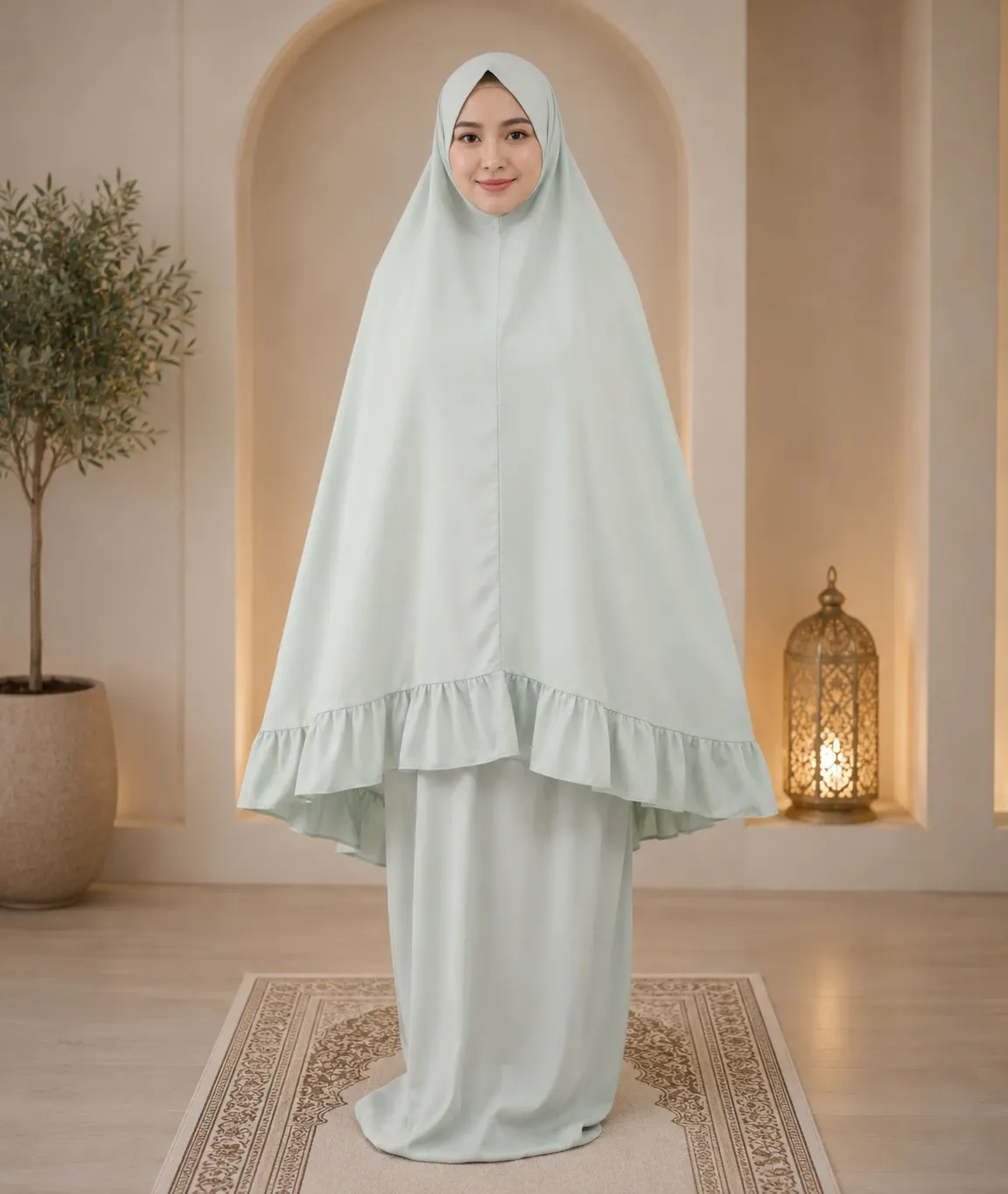 Light Green Plain Prayer Set