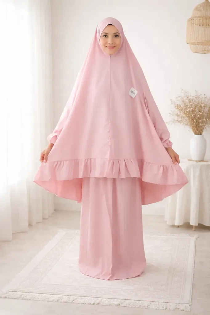 Pink Plain Prayer Set