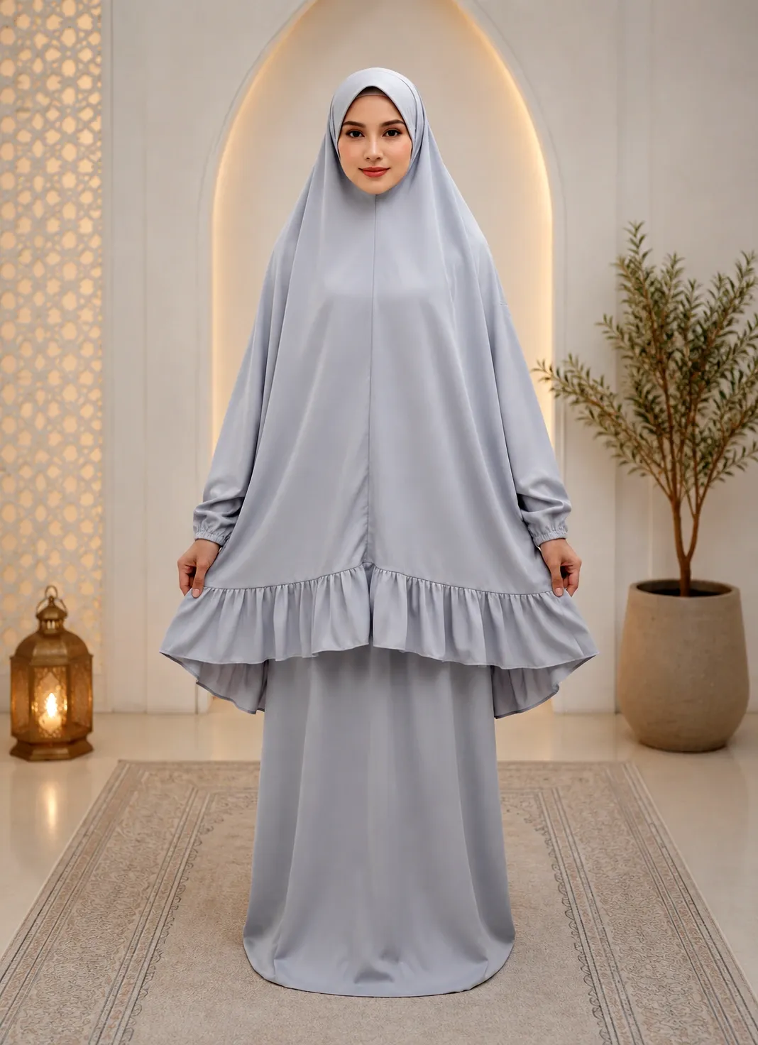 Gray Plain Prayer Set